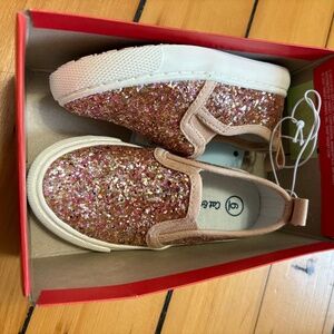 Toddler pink sparkly shoes